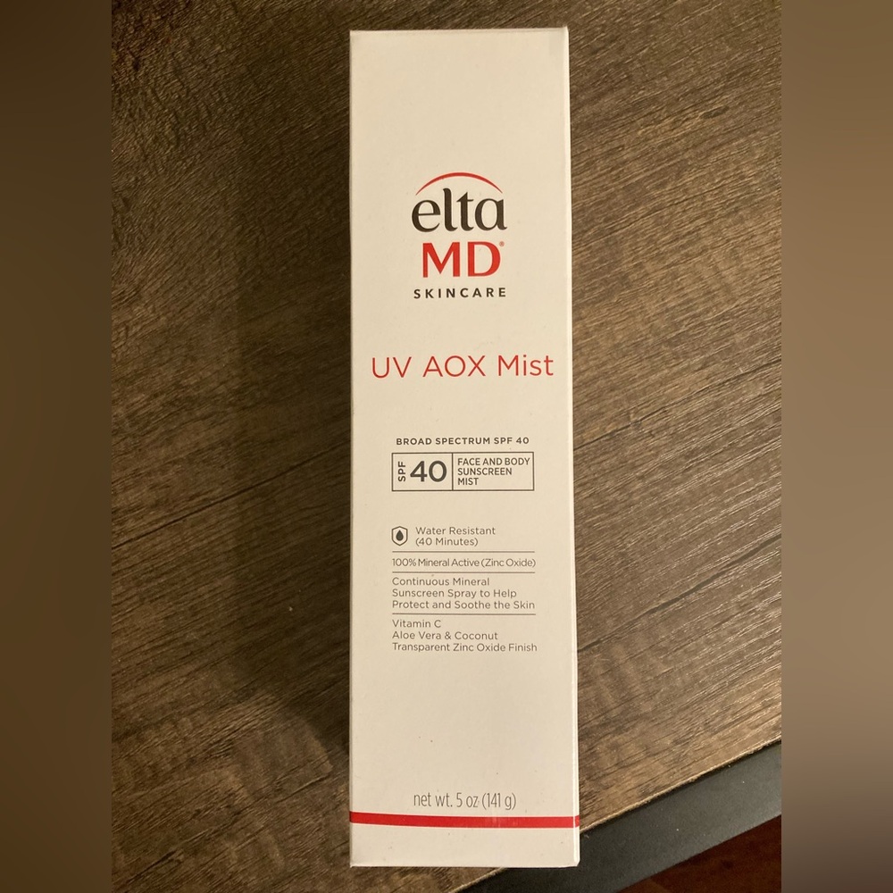 NIB EltaMD UV AOX mist sunscreen SPF 40